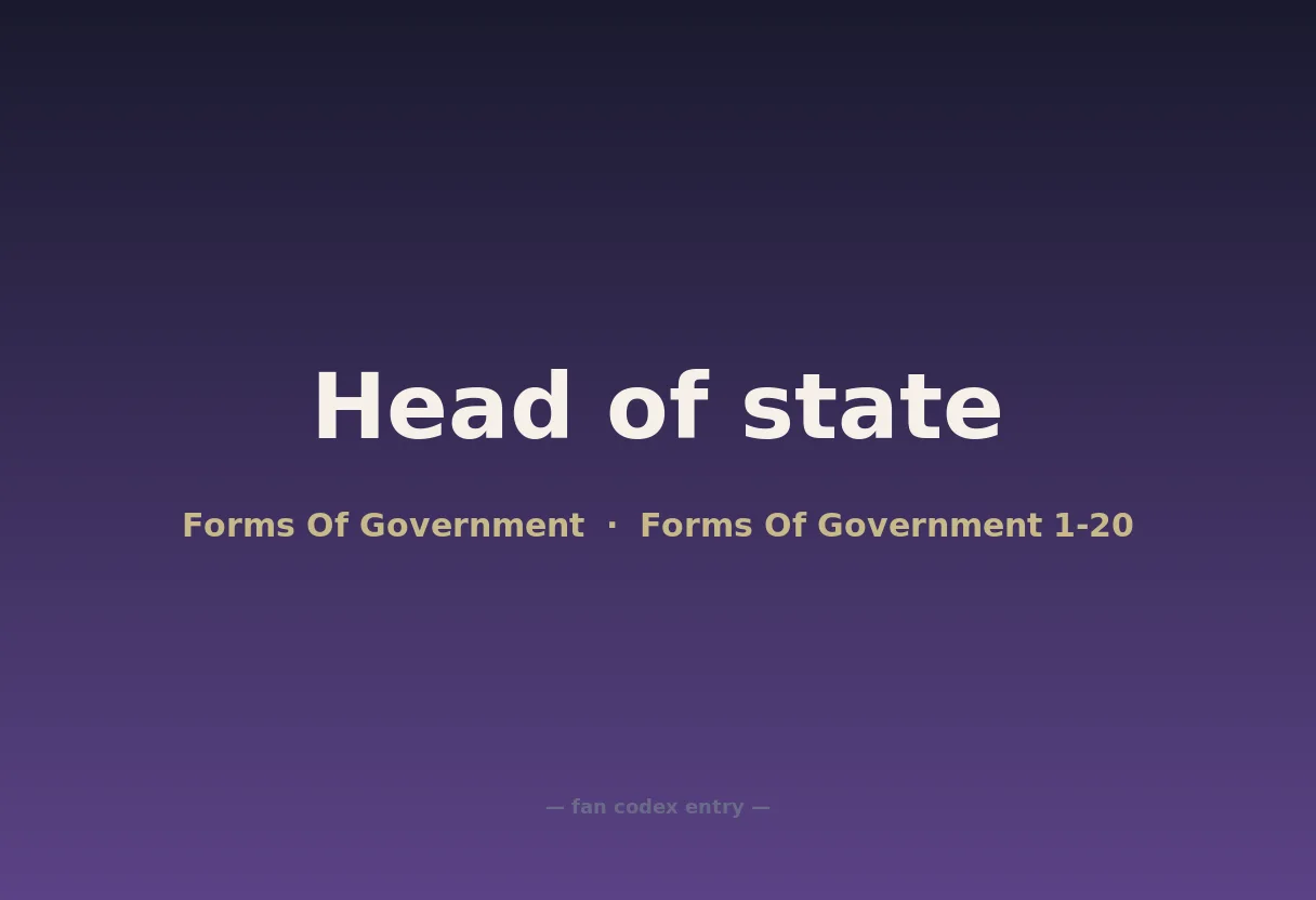 Head of state
